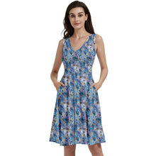 Load image into Gallery viewer, Little blue alien print dress
