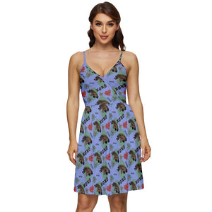 Alien mother print dress