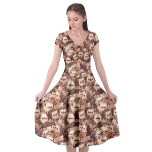 Hedgehog print dress