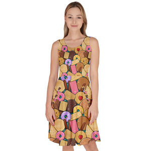 Biscuits print dress