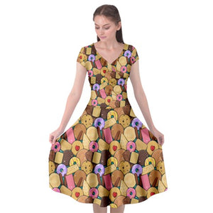 Biscuits print dress