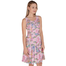 Load image into Gallery viewer, Pony pink gingham print dress
