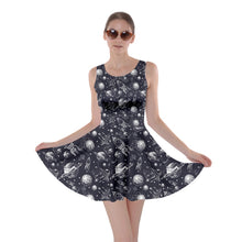 Load image into Gallery viewer, Spaceship to the moon print dress
