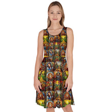 Load image into Gallery viewer, Oz stained glass print dress
