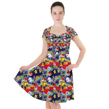 Load image into Gallery viewer, Game Racers print dress
