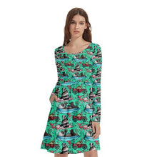 Load image into Gallery viewer, Wind in the willows print dress
