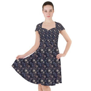 Black hare print dress