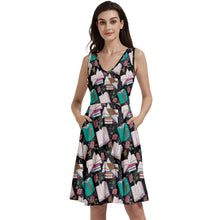 Load image into Gallery viewer, ACOTAR book print dress
