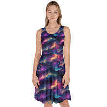 Load image into Gallery viewer, Fire lights print dress
