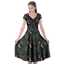 Load image into Gallery viewer, Moon and fern print dress
