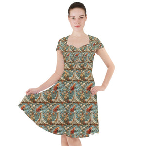 Embroidered Scottish Princess print dress