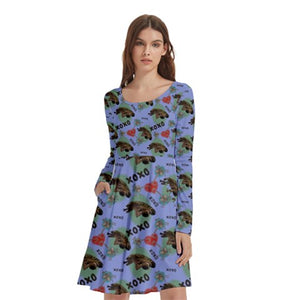 Alien mother print dress