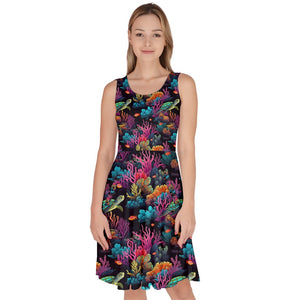 Sea turtle print dress