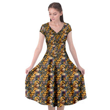 Load image into Gallery viewer, Embroidered Tower Princess print dress
