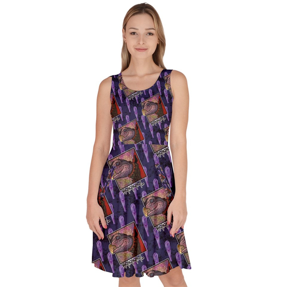 Crystal puppet print dress