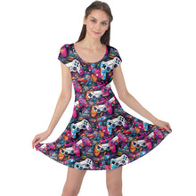 Load image into Gallery viewer, Game controller print dress
