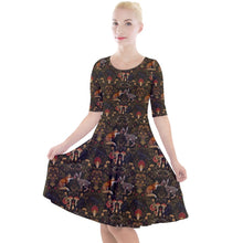 Load image into Gallery viewer, Woodland creatures print dress
