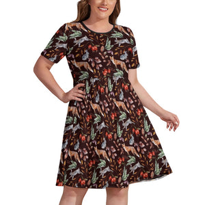 Autumn animals dress