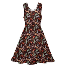 Load image into Gallery viewer, Autumn animals dress
