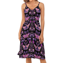 Load image into Gallery viewer, Deadhead moth butterfly strappy summer dress plus size
