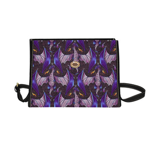 Purple dragon satchel handbag Bag