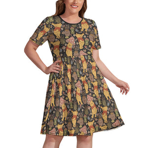 Cottagecore bear dress