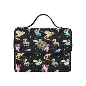 Baby Dragon Canvas Satchel Bag