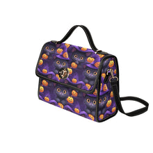 Load image into Gallery viewer, Witches Black Cat Satchel Canvas Bag
