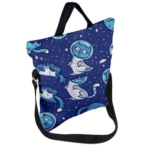 Cats in space tote bag