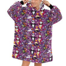 Load image into Gallery viewer, Jack and Sally Blanket Hoodie
