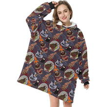 Load image into Gallery viewer, What we do in the shadows Blanket Hoodie
