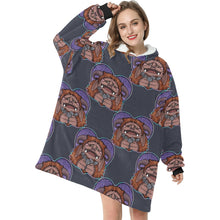 Load image into Gallery viewer, Ludo Blanket Hoodie for Women
