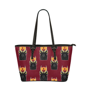 Bad guy eye Leather Tote Bag