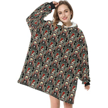 Load image into Gallery viewer, Nightmare love story Blanket Hoodie
