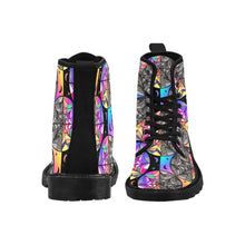 Load image into Gallery viewer, Rainbow window Women&#39;s Lace Up Canvas Boots

