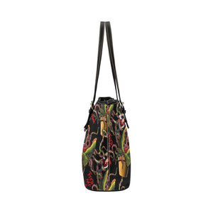 Feed Me Seymour Leather Tote Bag