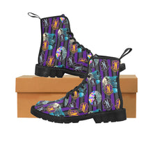 Load image into Gallery viewer, Nevermore Lace Up Canvas Boots
