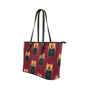 Bad guy eye Leather Tote Bag