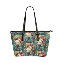 Load image into Gallery viewer, Mermaid kisses Leather Tote Bag
