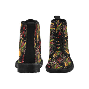 Feed Me little shop of horrors Lace Up Canvas Boots