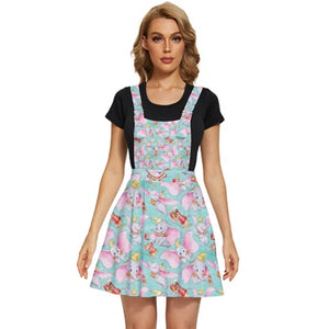 Flying elephant Pinafore apron dress