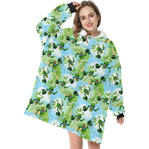 Frog puppet Blanket Hoodie