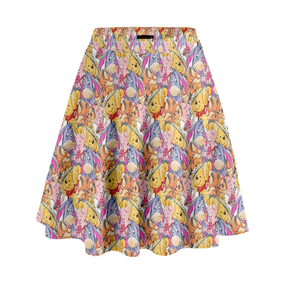 Winnie and friends high waisted skater skirt