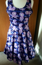 Load image into Gallery viewer, Purple octopus skater dress (Size S)
