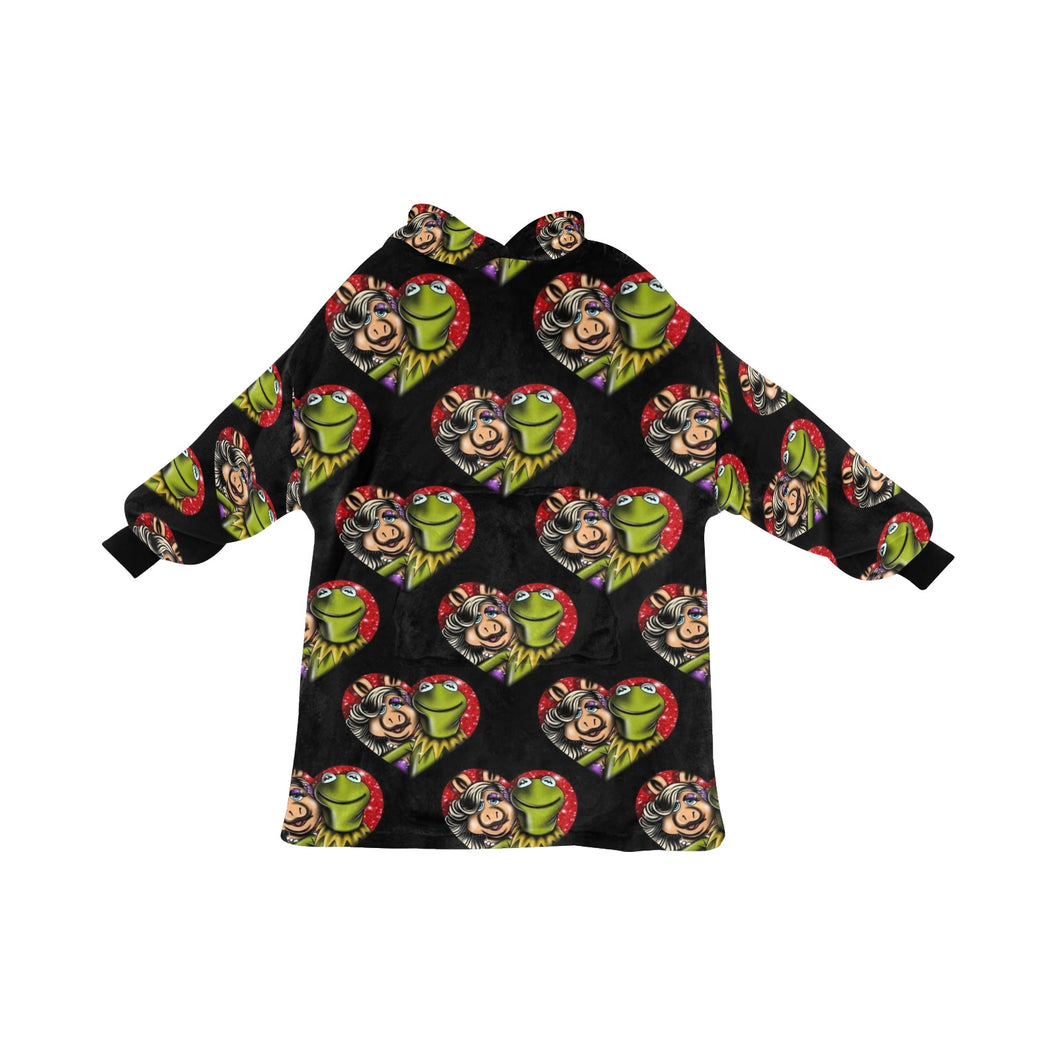 Frog love Blanket Hoodie