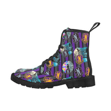 Load image into Gallery viewer, Nevermore Lace Up Canvas Boots
