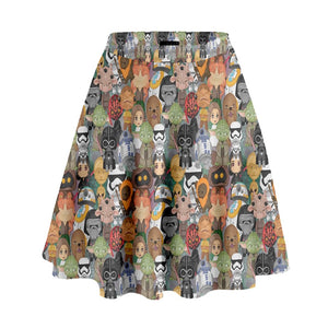 Star Wars inspired high waisted skater skirt