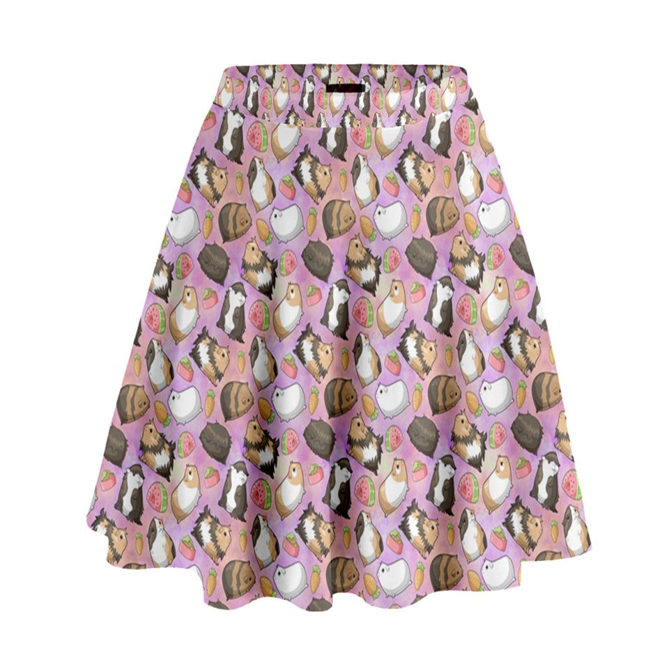 Guinea Pig high waisted skater skirt