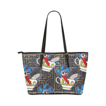 Load image into Gallery viewer, Labyrinth Worm Leather Tote Bag
