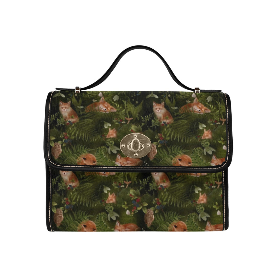 Fox Canvas Satchel Bag